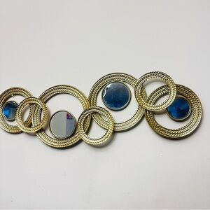 Gold Circular Wall Decor with Mirrors